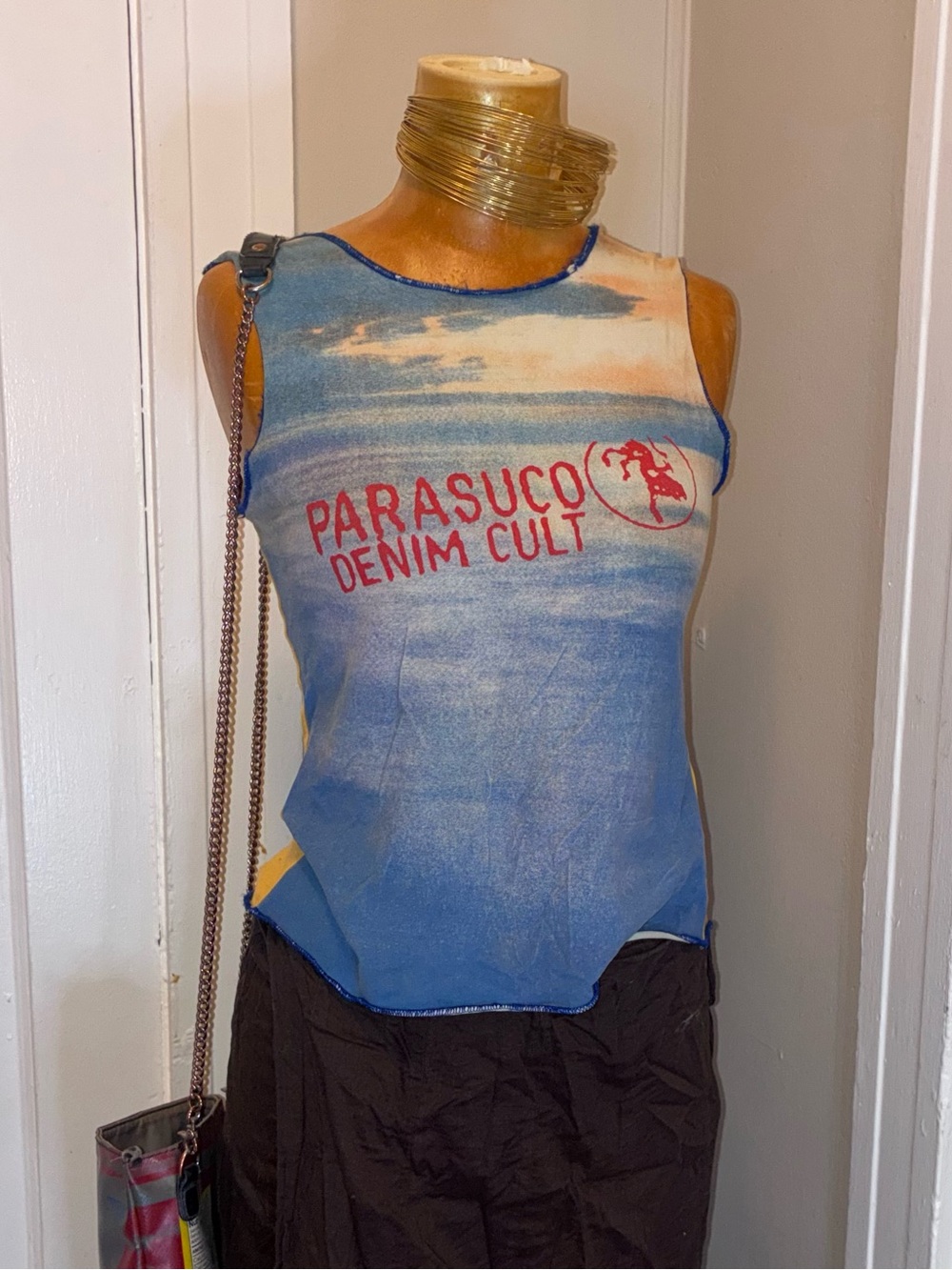 Parasuco Denim Cult Blue and Yellow Tank Top